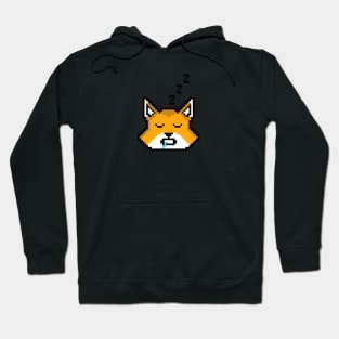 SLEEPING FOX PIXEL ART by ARTAISM Hoodie